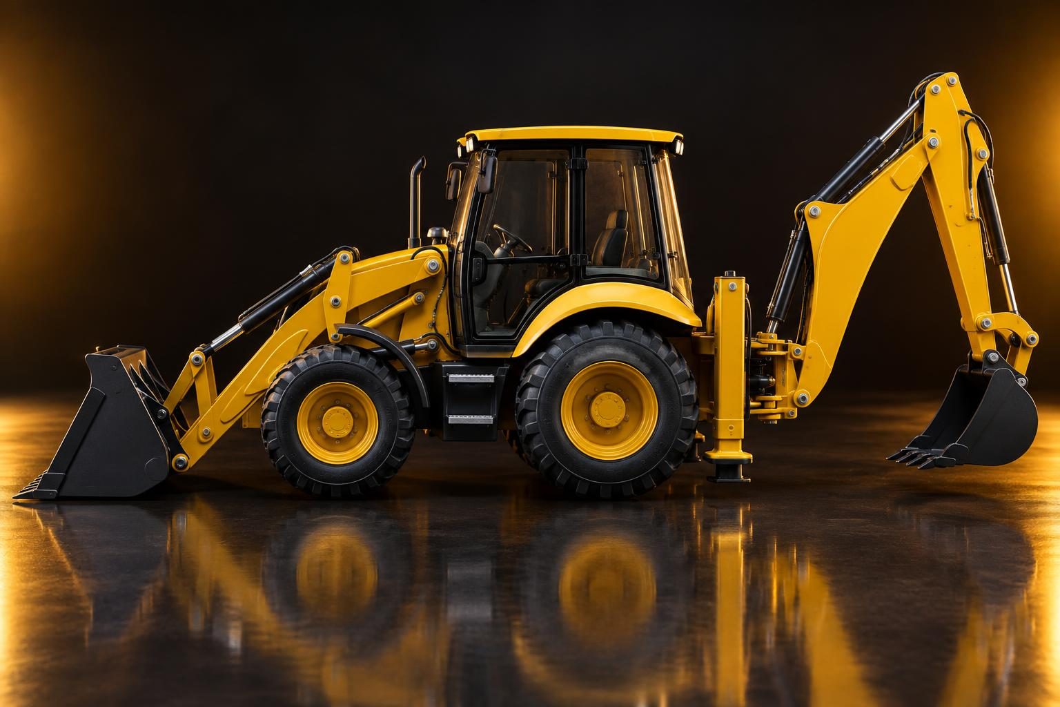 RC Backhoe Loader (Huina 1579 type) — photo 2