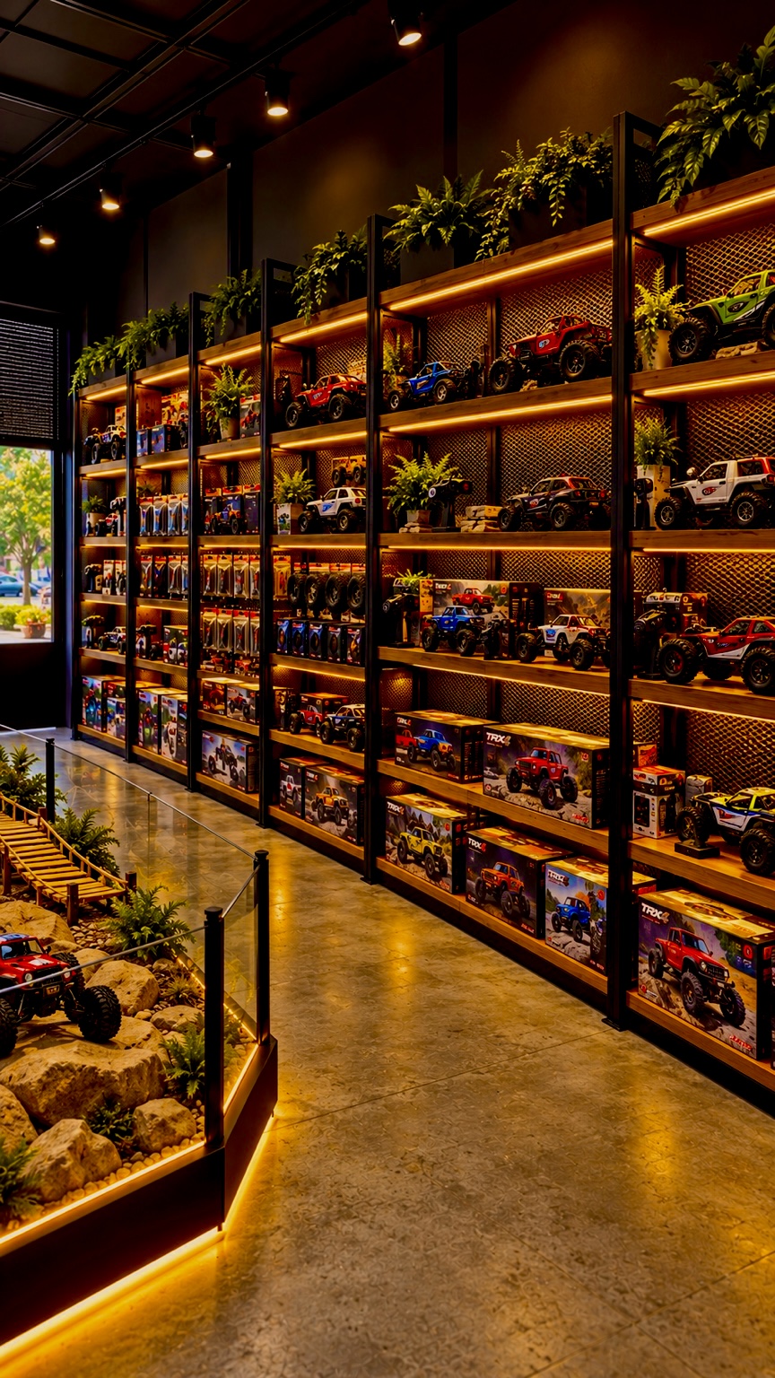 Parts shelves